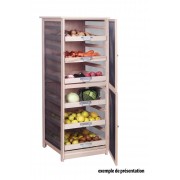 Garde manger fromager bois naturel 40x40x60 cm - Tom Press